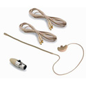 MIPRO HS-90BGC 2.5mm Pro Omni-directional Miniature Condenser Single Ear Headworn Microphone; Beige