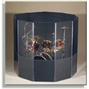 ClearSonic IsoPac C Drum Acoustic Isolation Booth Dark Gray