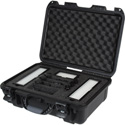 FloLight MicroBeam SWAT Travel Kit -
KIT-LED2X2P-1X1P-HARD-D  Light Kit with Panasonic Battery Plate and Hard Case