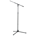Tripod Stand Heavy Duty 35in - 63in w/ 18in - 30in Boom (BLACK)