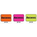 1x1.5 Warning Label 1000 Pk Orange (Archives)