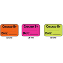 1x1.5 Warning Label 1000 Pk Orange (Checked By)