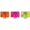 1x1.5 Warning Label 1000 Pk Orange (Audio Layback Date CH VTR ENG)