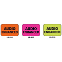 1x1.5 Warning Label 1000 Pk Orange (Audio Enhanced)