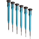 Moody 6 Pc. Fixed ESD-Safe (Short) Slotted Screwdriver Set