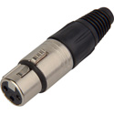 Neutrik NC3FX Female 3-Pin XLR Connector - Nickel/Silver