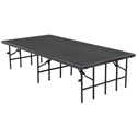 Portable Stage Components with Charcoal Carpet