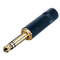 Rean NYS228BG 1/4 Inch TRS Plug (Black & Gold)