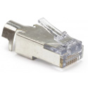 Platinum EZ-RJ45 Shielded Cat 5/6 Connectors w/Ground Clamp - 10 Pack