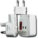 Sima SIP-5USB International Travel Adapter With Built In USB Charger