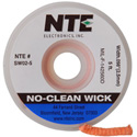 NTE SW02-10 No-Clean Solder Wick #4 Blue 0.098 Inch Wide 10 Feet
