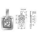 Small Recessed Twist Catch