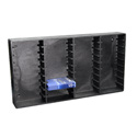Wall Mount Rack for 36 Sony Pro Box 8mm Tapes Black/Gray Swirl