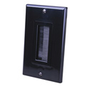 Vanco 120818X 1-Gang Decor Style Brush Bulk Cable Wall Plate Black