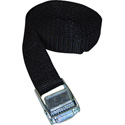 VMP Safety/Security Strap 1inx10ft W/Saw Tooth Cinching Buckle - Black
