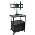 H. Wilson WPTV44C2E Mobile Flat Panel Cart