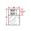 XPERT Selflaminating  White 1.5in x 1in x  .5in
