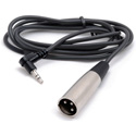 Hosa XVM-115M Right Angle Stereo 3.5mm (1/8In) Mini to XLR Male 15ft