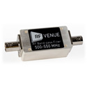 RF Venue BPF500T550 Band-Pass Filters (500-550 MHz)