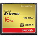 Sandisk Extreme SDCFXS-016G-A46 16GB Compact Flash Card with 400x Speed and 120MB/S Read 60MB/S Write Speed
