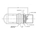 Kings Bulkhead 1.106in Round Hole Chassis Mount Solder Receptacles