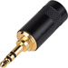 Neutrik NYS231BG 3.5mm Plug 3-Pole - Black Metal Handle Gold Plated Contacts