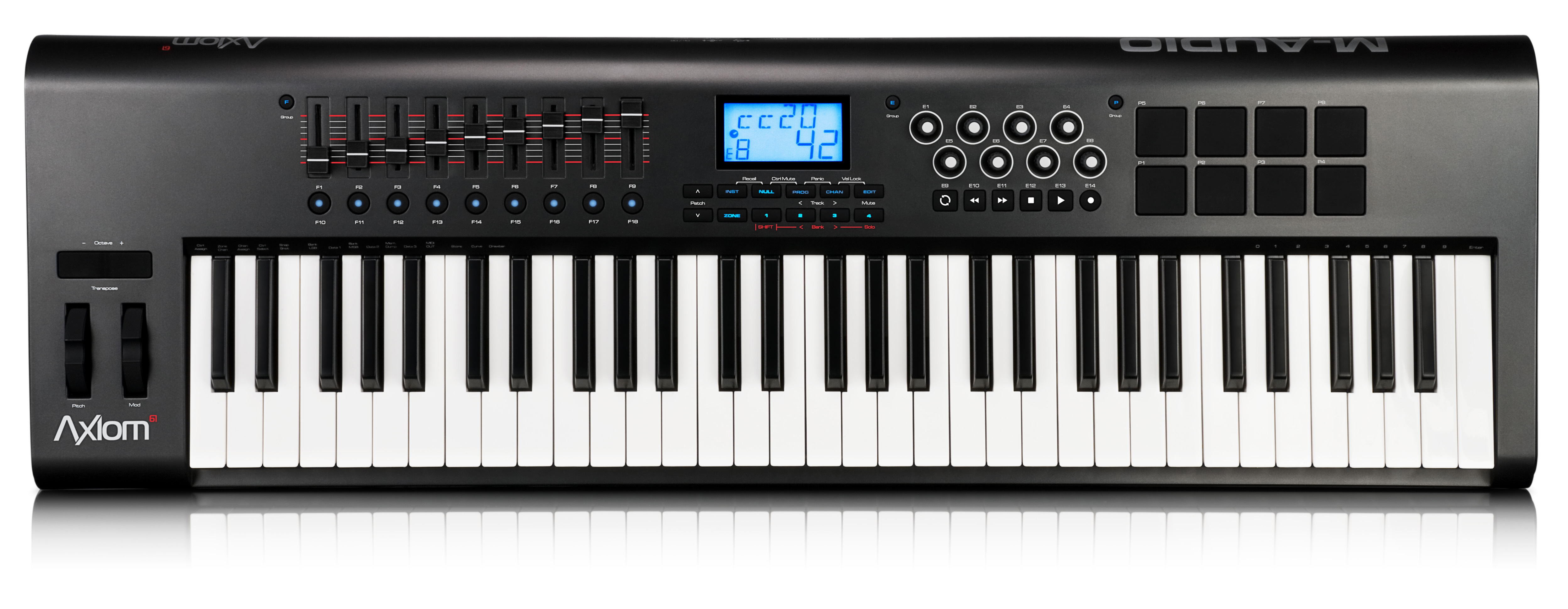m audio keystation 61 transpose