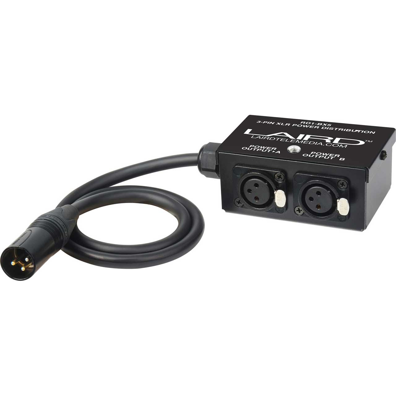 Laird RD1BX5 24Volt Twin Output 3Pin XLR Power Splitter Box