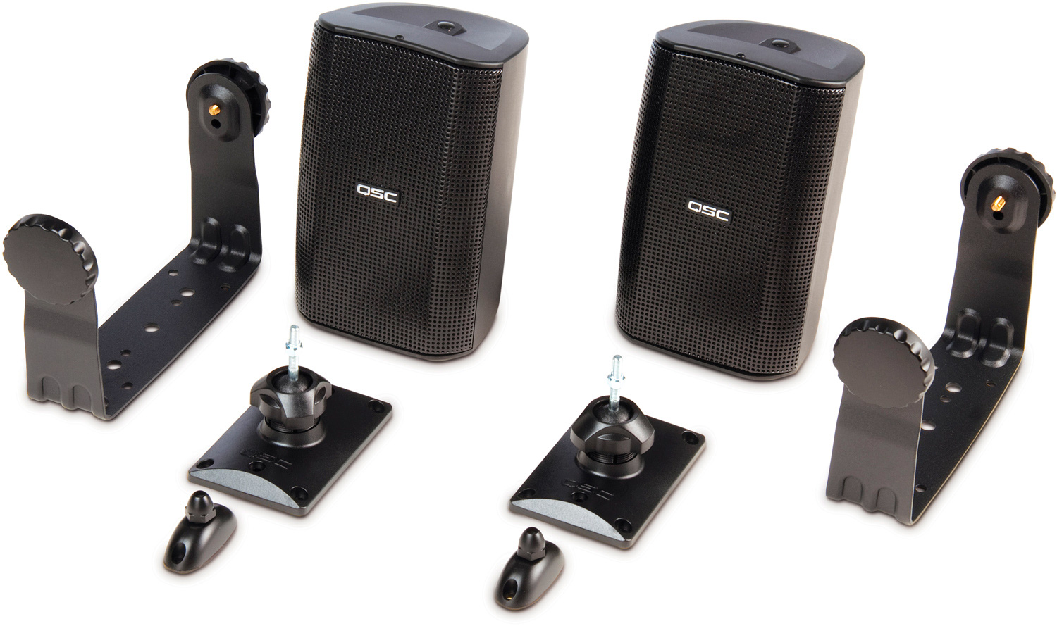 QSC Audio ADS32T 2Way Surface Mount Speaker Black Pair