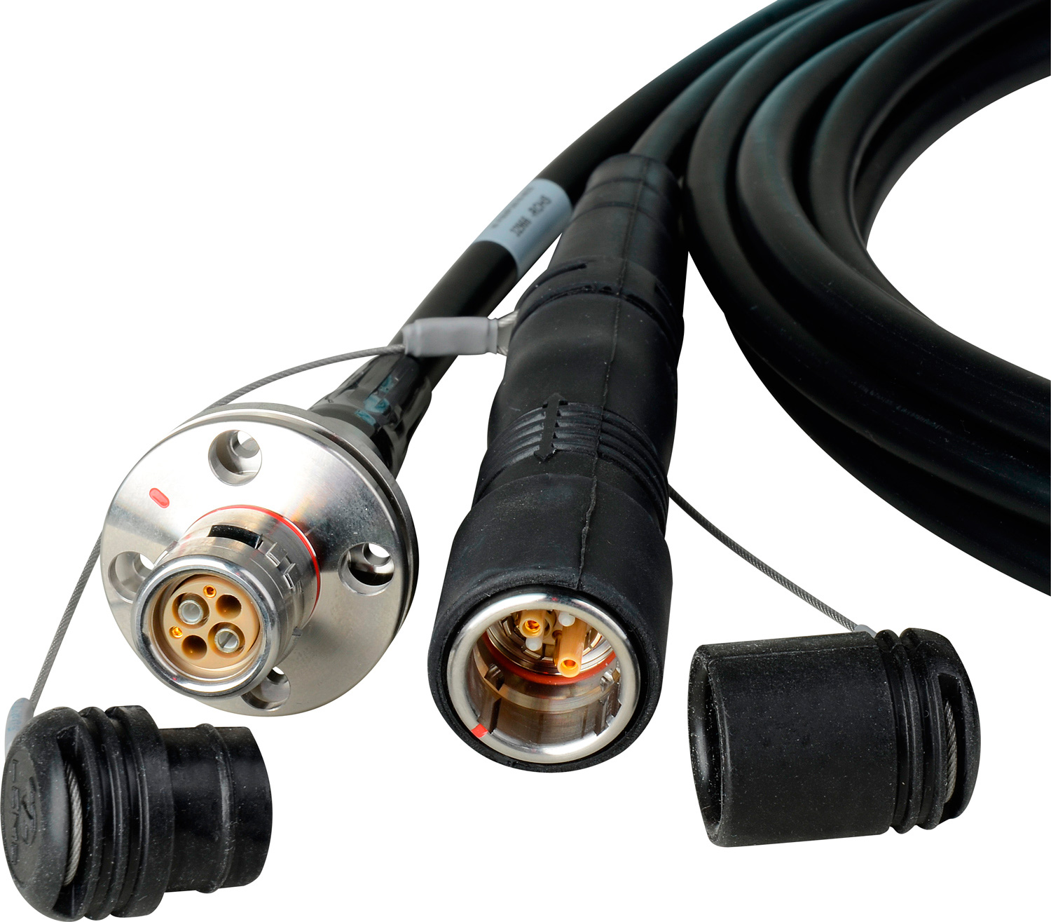 Camplex LEMO FMWPUW Outside Broadcast SMPTE Fiber Camera Cable 25 Foot
