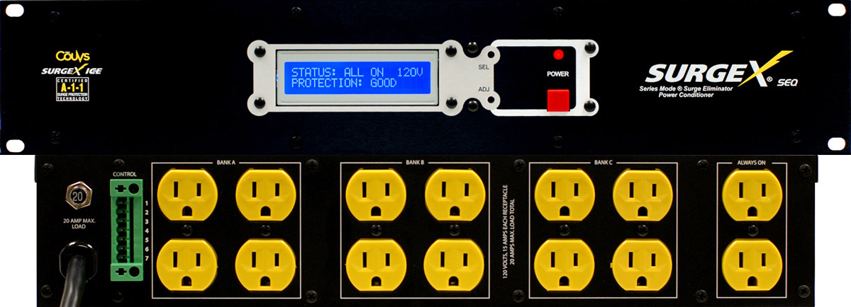 SurgeX SEQ Surge Eliminator & Power Conditioner