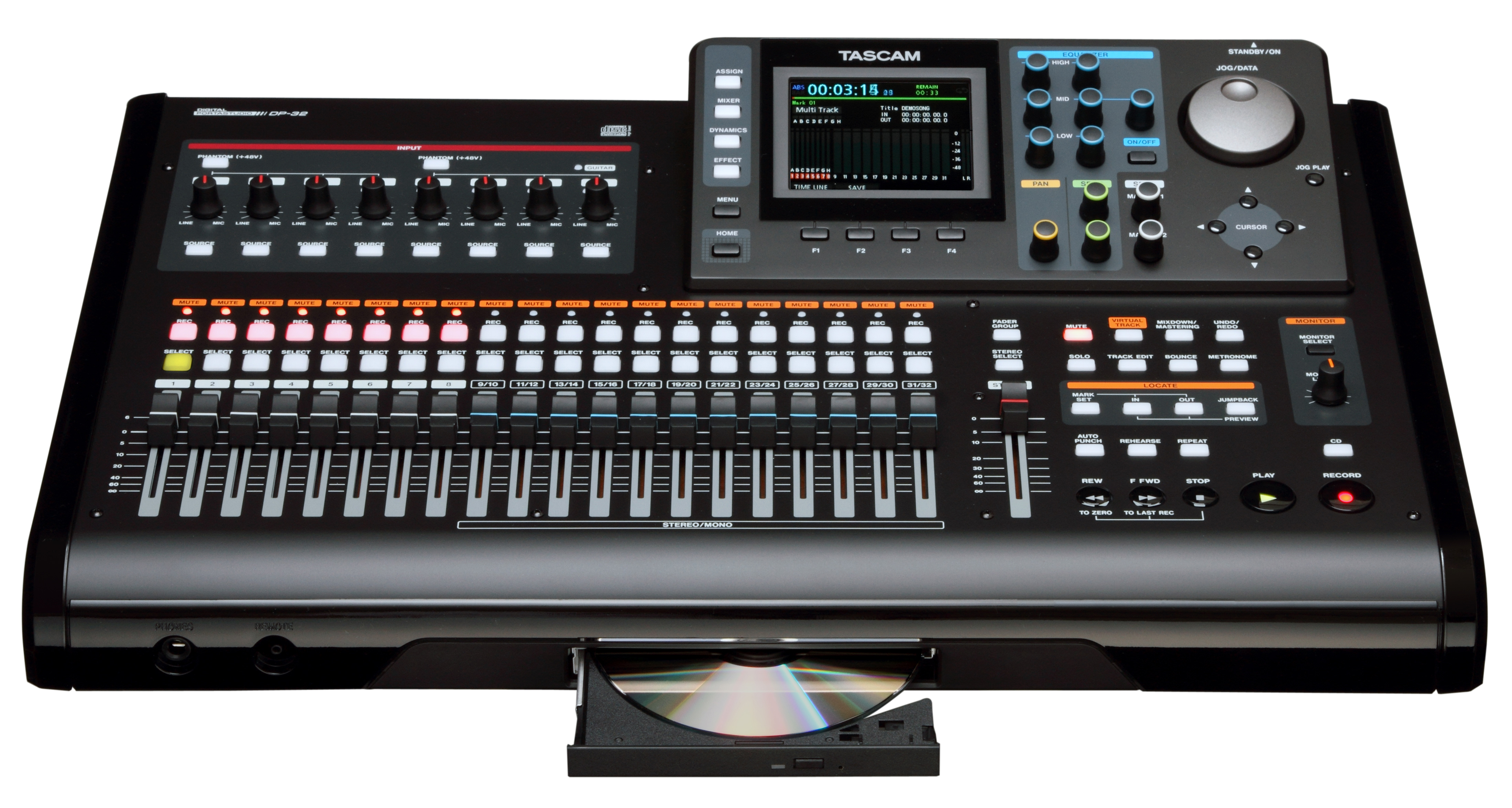 8 Track Recorder Tascam DP-32SD Digital 32 Track Recorder