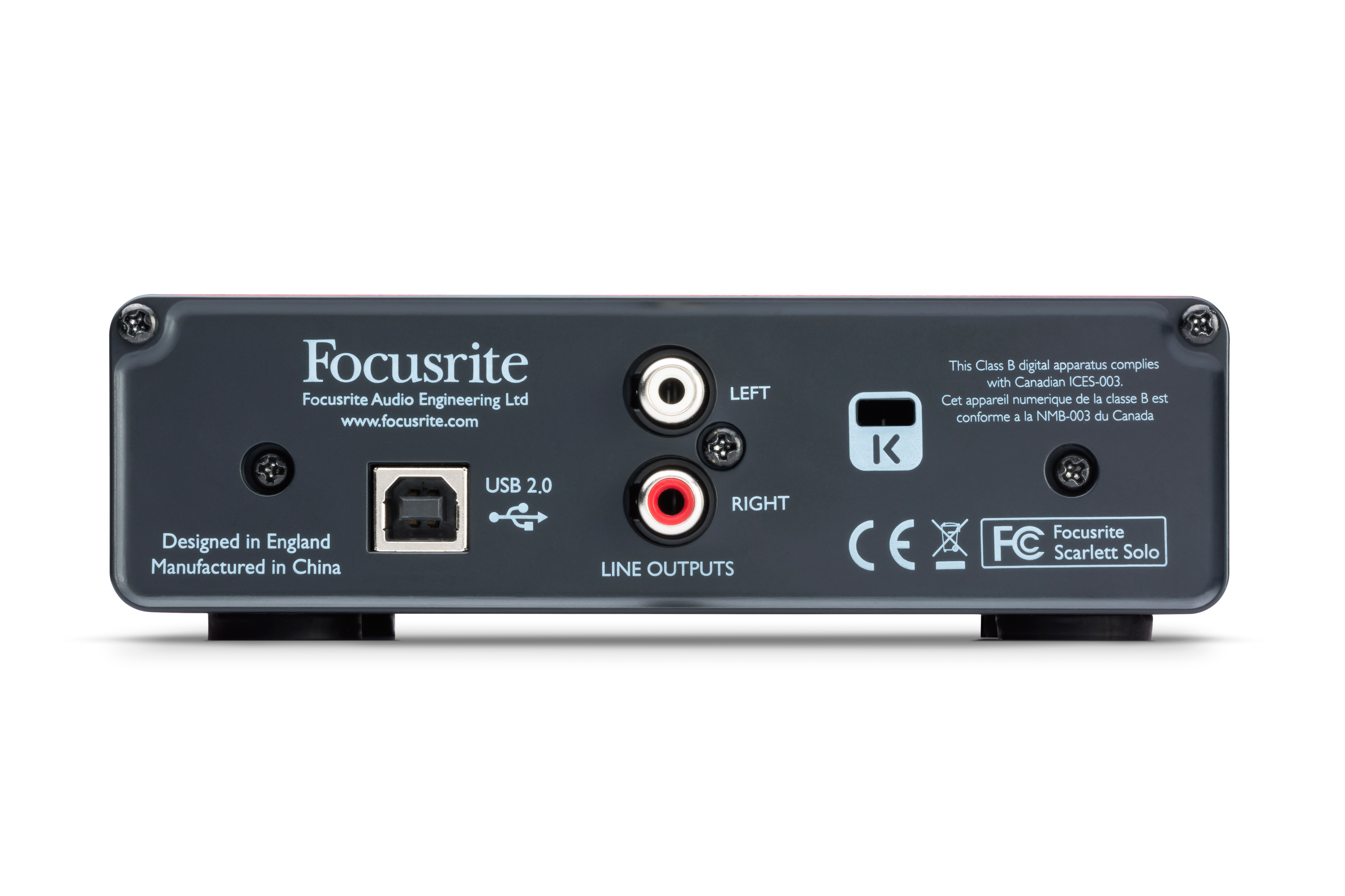 Focusrite Scarlett Solo Compact USB Audio Interface w / Preamp