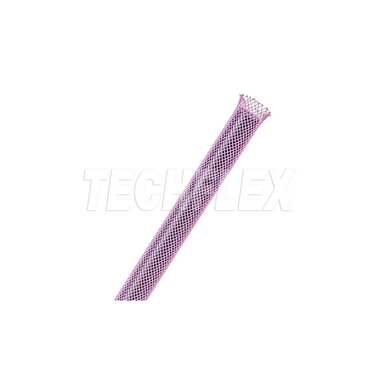 Techflex PTN0.25 1/8 Inch / 7/16 Inch Expandable Tubing - 1000 Foot Roll - Purple PTN0.25PE 1000FT