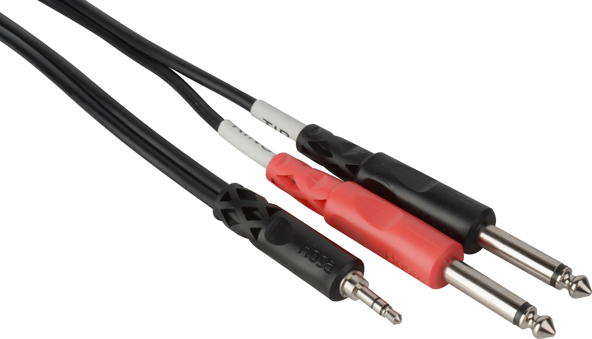 Stereo 3.5mm Mini Male to Dual Mono 1/4 Inch Phone Males Y-Adapter ...