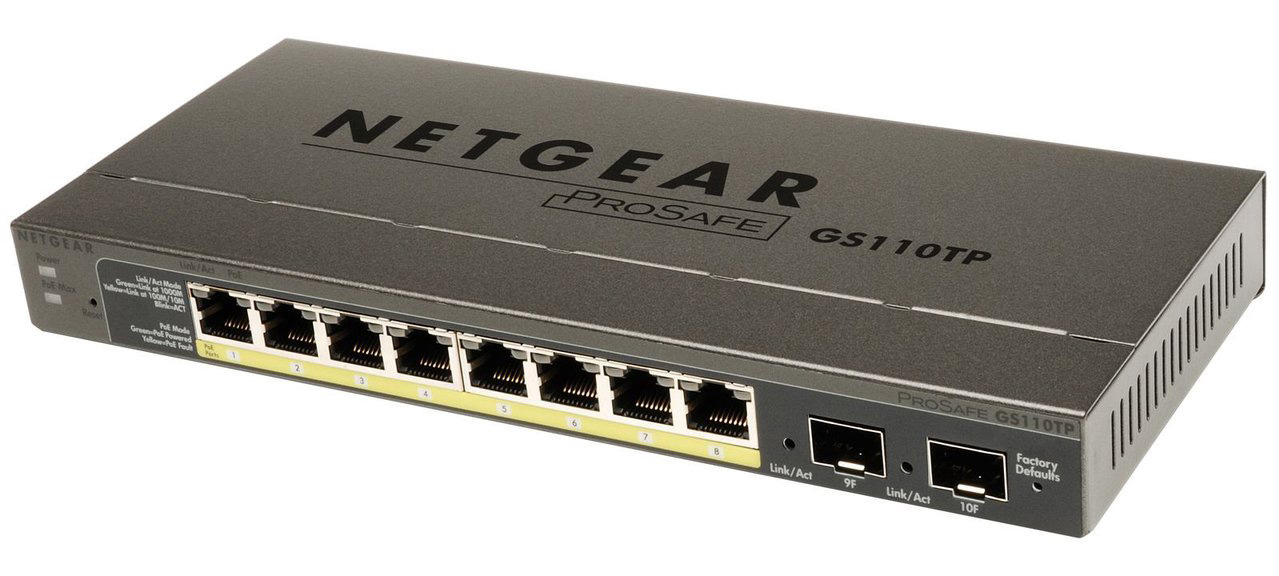 Коммутатор poe 10 портов. Коммутатор Netgear gs110tp. Коммутатор Netgear с POE 8 портов. Свитч 8 портовый гигабитный. Оптический свитч 8 портов SFP