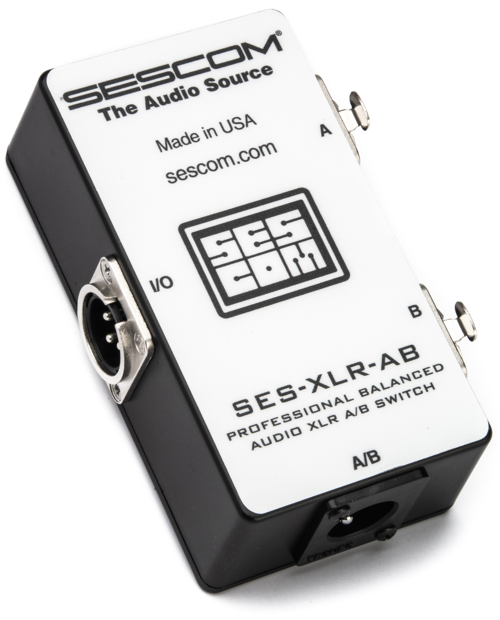 SESXLRAB Balanced Audio Pro Grade XLR A/B Passive Switch