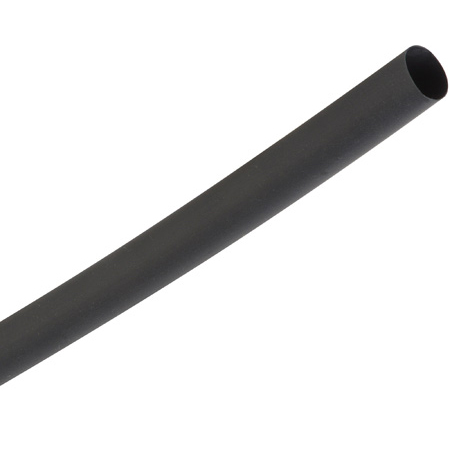 Connectronics 3/8 Inch Adhesive Lined Shrink Tube - 2 to 1 Shrink Ratio - Black - 4 Foot