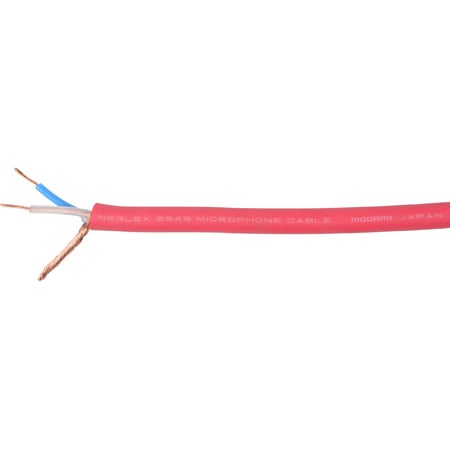 Mogami 2549 2-Conductor Microphone Cable 22AWG Per Foot - Red