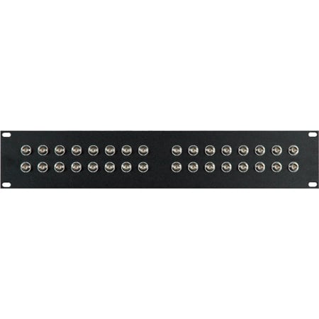 My Custom Shop 32XB-HD 32-Port 12G SDI BNC Feed-Through Patch Panel for HD-SDI and SDI - 2RU