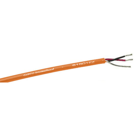 Gepco 61801EZ Analog Audio Twisted Pair Stranded 1-Pair Cable Per Foot - Orange