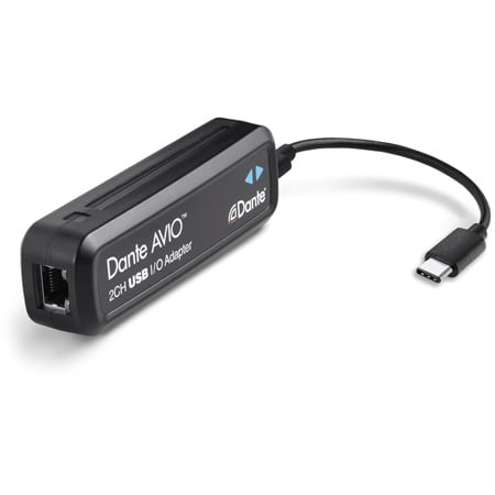 Audinate ADP-USBC-AU-2X2 Dante AVIO USB-C IO Adapter - 2x2 Audio Channels