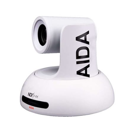 AIDA Imaging AIDA-PTZ-NDI-X18 Broadcast/Conference NDI-HX FHD NDI/IP/HDMI PTZ Camera with 18x Zoom - White