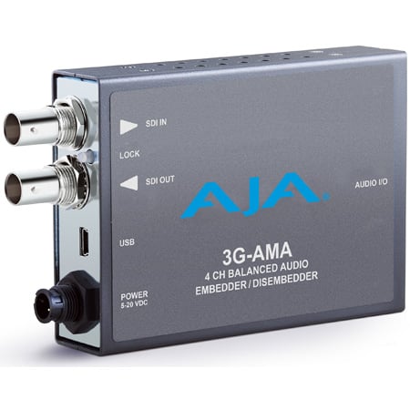 AJA 3G-AMA 3G-SDI Analog Audio Embedder/Disembedder