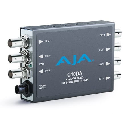 AJA C10DA Analog Video/Tri-Level Sync 1x6 Distribution Amplifier