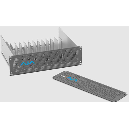 AJA DRM2 3RU Mini-Converter Rackmount Frame with 200W Power Supply and Passive Faceplate