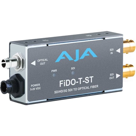 AJA FiDO-T-ST 1-Channel 3G-SDI to Single-Mode ST Fiber Transmitter