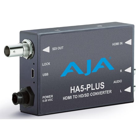 AJA HA5-Plus HDMI to 3G-SDI Mini-Converter