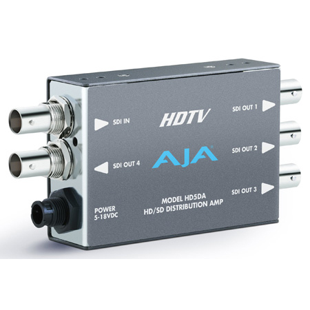 AJA HD5DA 1x4 HD-SDI/SDI Splitter Distribution Amplifier