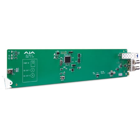 AJA OG-FIDO-R openGear 1-Channel Single Mode LC Fiber to 3G-SDI Receiver - DashBoard Support